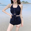 Strap Halter Split Swimsuit