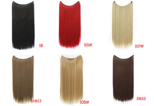 Straight And Curly Hair High Temperature Silk Fish Line Hair Extension Piece