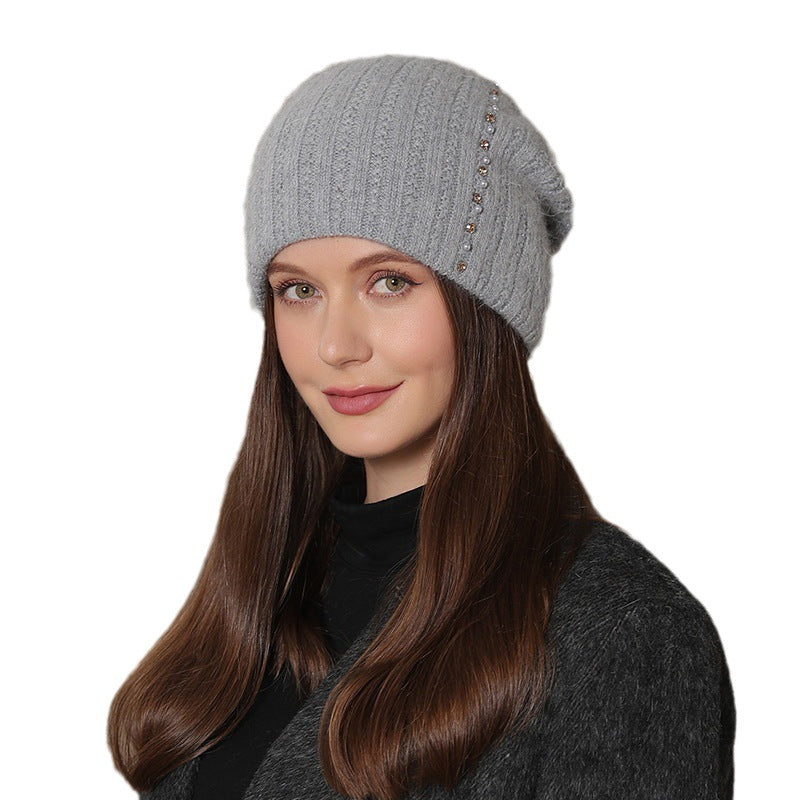 Knitted Wool Double-layer Warm Hat Fashion