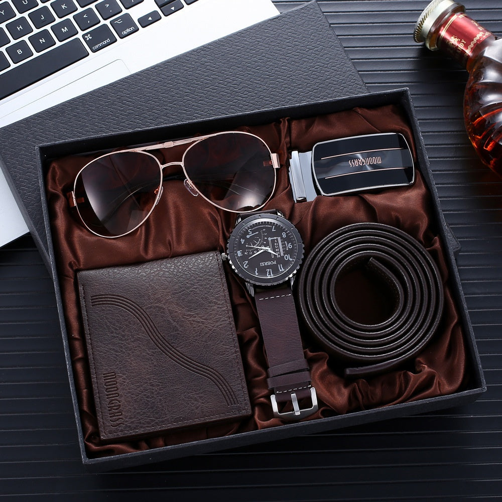 Watch Temperament Belt Wallet Glasses Suit