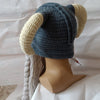 Handmade Crocheted Wool Headgear Hat Cute Eccentric Personality Earmuffs Hat Couples' Cap