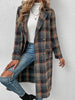 Women's Trendy Double Breasted Plaid Wool Coat