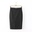 Faux leather high waist skirt