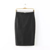 Faux leather high waist skirt