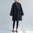 Style Mid-length Woolen Coat For Fat Girls Slimming Trench Coat