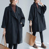 Style Mid-length Woolen Coat For Fat Girls Slimming Trench Coat