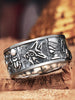 Argent Pur Retro Ring Trendy Men