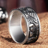 Argent Pur Retro Ring Trendy Men