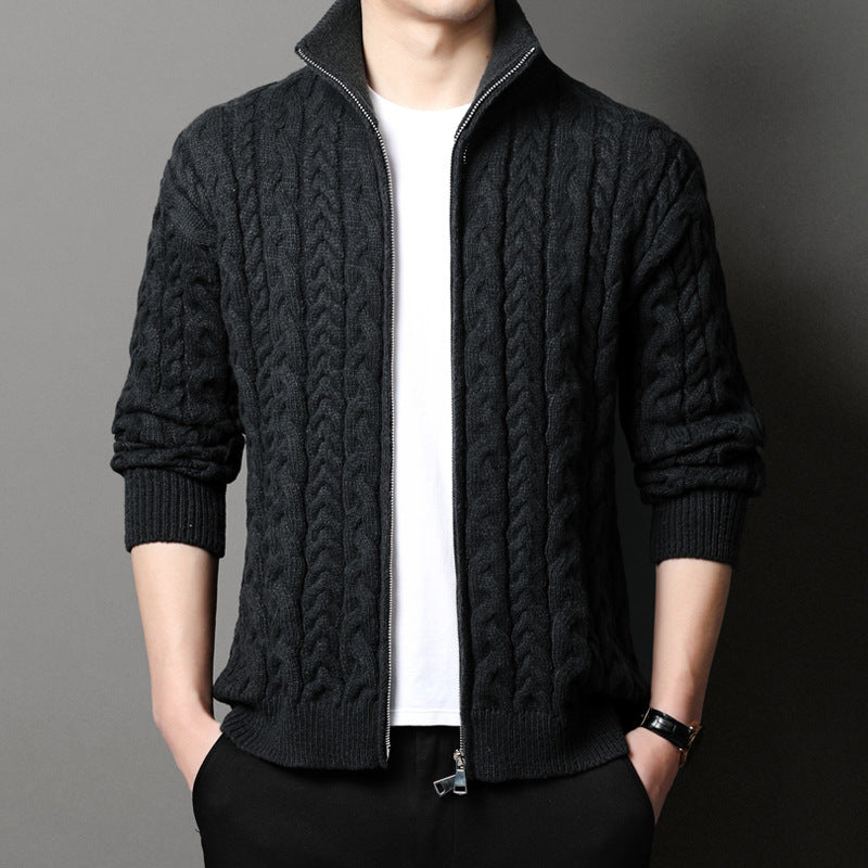 Men's Thread Knitted Vest Coat Loose Outer Sweater