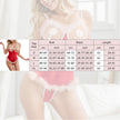 Underwear Christmas Uniform Hot Cutout Sling Jumpsuit Women