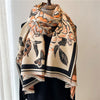 Artificial Cashmere Scarf Women's Vintage Ethnic Style Warm Gift Scarf Shawl