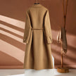 Alpscommerce New Long Suit Collar Cashmere Coat For Women