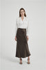 Triacetate Satin High Waist Slimming Skirt Hip-wrapped Fishtail Skirt