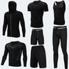 Running Workout Clothes Men 7pcs Jogging Tights set of underwear Gym Fitness sports sets