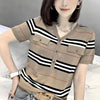 Ice Silk Sweater Women Short Sleeves