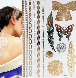 Bronzing tattoo stickers