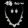 Bridal jewelry wholesale, foreign trade three sets necklace, wedding suite mixed batch