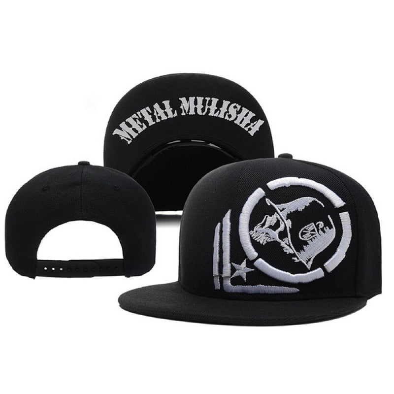 Metal men and women hip-hop hat