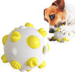 Spherical dog toy molar rod