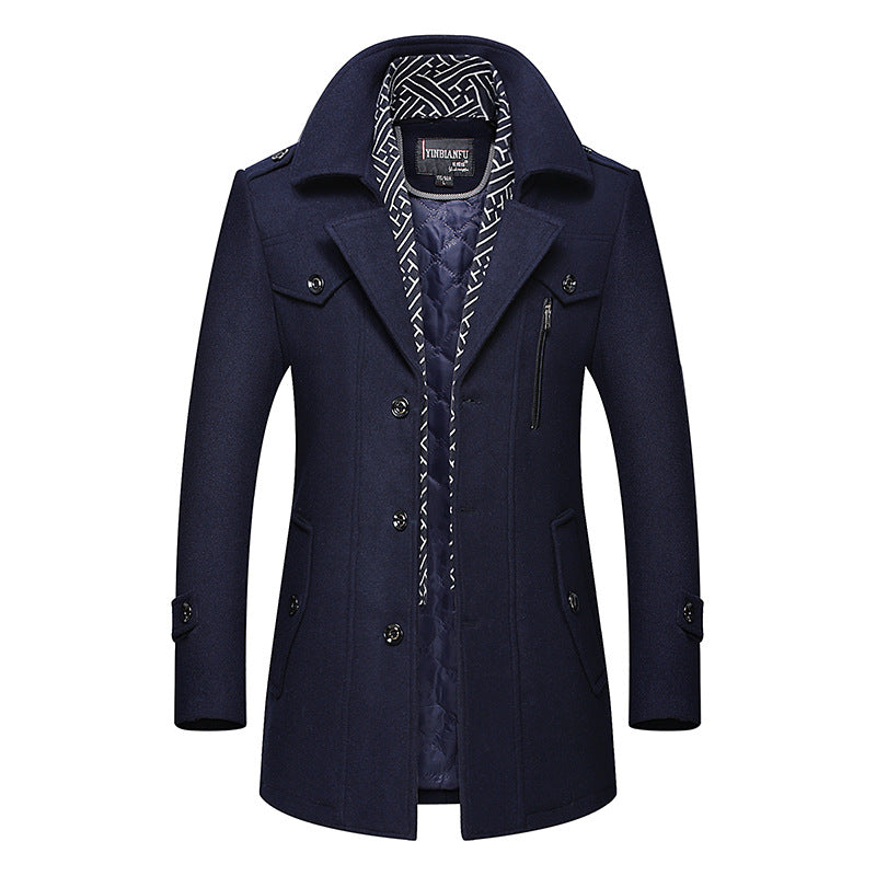 Padded cotton coat and wool coat