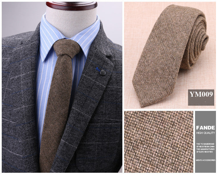 6cm wool tie