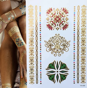 Bronzing tattoo stickers