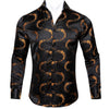 Long Sleeve Casual Flower Shirts For Men Designer Fit Dress Shirt BCY-05