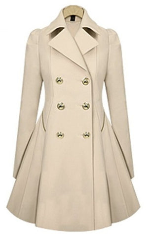 Slim slim coat trench coat alpcamers