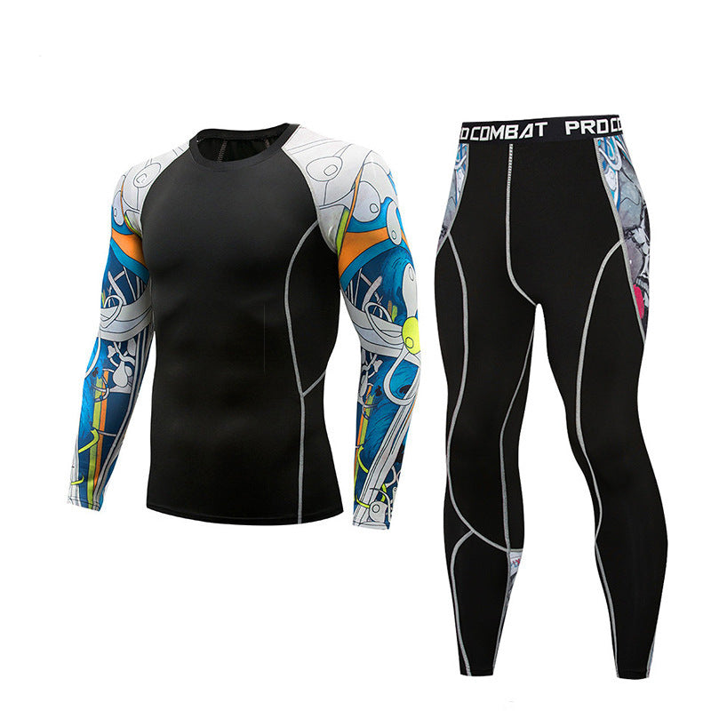 Sports tights men's suit