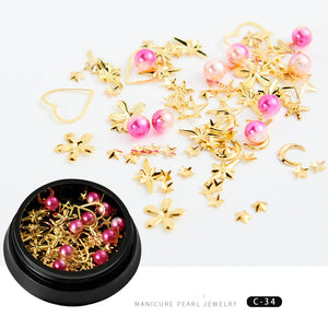 Nail Xingyue popular copper round rivets sequins nail drill ornaments