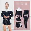 Yoga Clothing 5 pcs Suit Women Running Quick-Drying