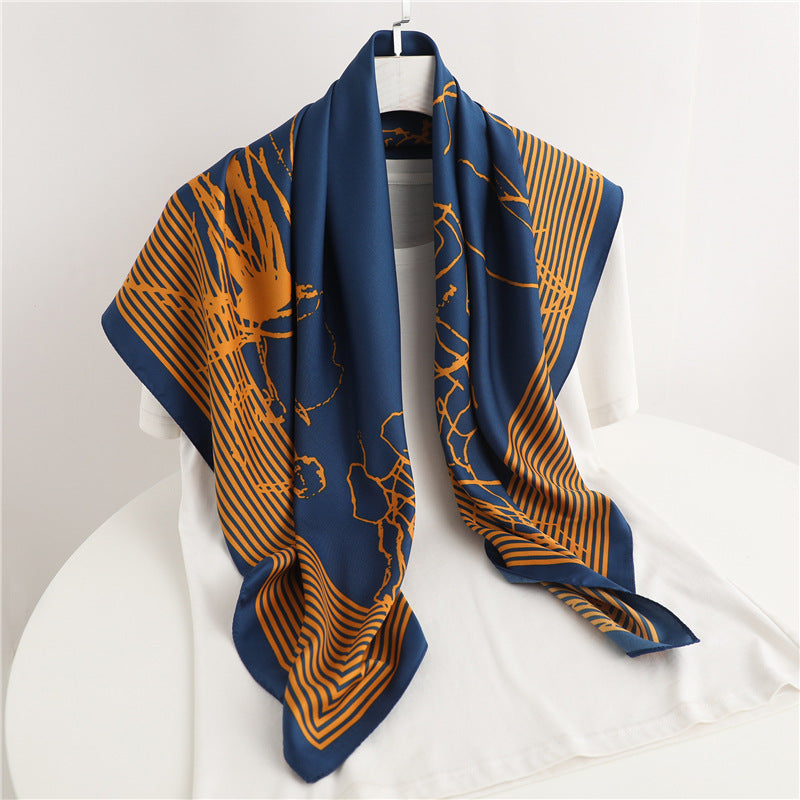 Temperament Silk Scarf Women Fashion And Generous