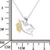 Peace Dove Pendant Gold Plated Necklace Female Micro Inlay