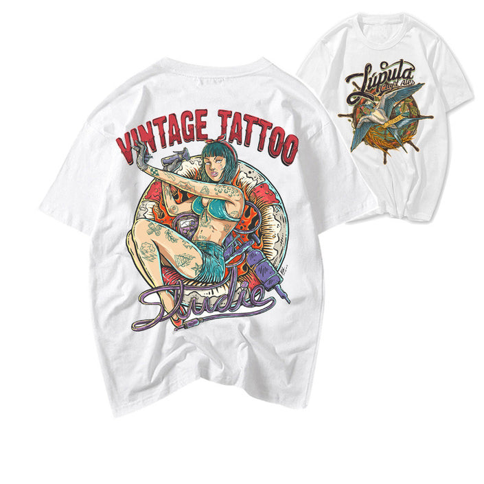 Tattoo Beauty Trend Short Sleeve