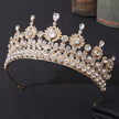 Women's Alloy Set Zircon Crown Head Jewelry