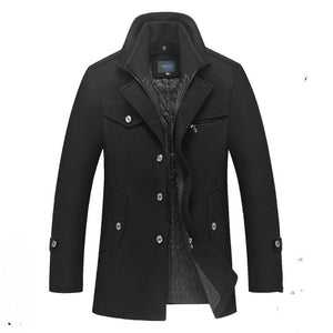 New Men's Woolen Coat Men jacket