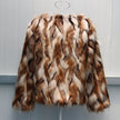 Short fox fur coat