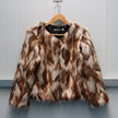 Short fox fur coat