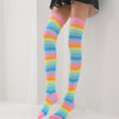 Rainbow Striped Stockings