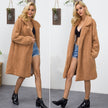 Winter Lambskin Faux Fur European and American Fashion Urban Casual Coat Jacket