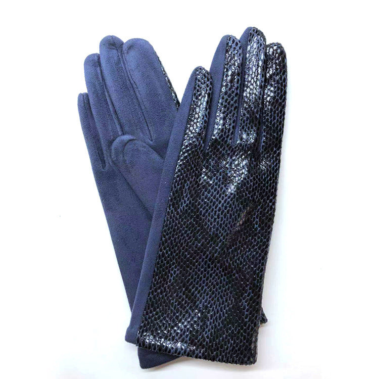 Warm outdoor cycling gloves