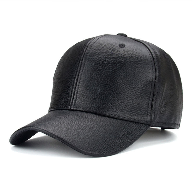 Baseball Cap women Hats For men fall Leather cap