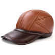 Men's cap first layer leather baseball cap