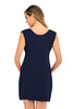 Knitted round neck sleeveless maternity dress