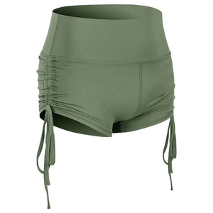 Women  Shorts And Hot Pants With Side Drawstring Hips