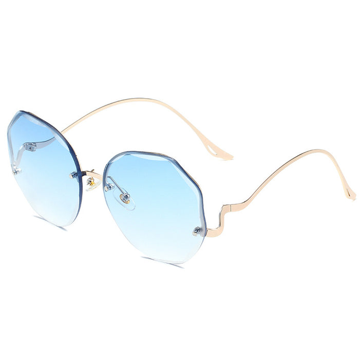 Women's Irregular Rimless   Sunglasses