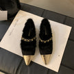 Version Of Pointed Mao Shoes Women Wear Velvet