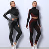 3PCS Yoga Set Seamless Sport Set Women Gym Clothing  Outfits Tracksuits