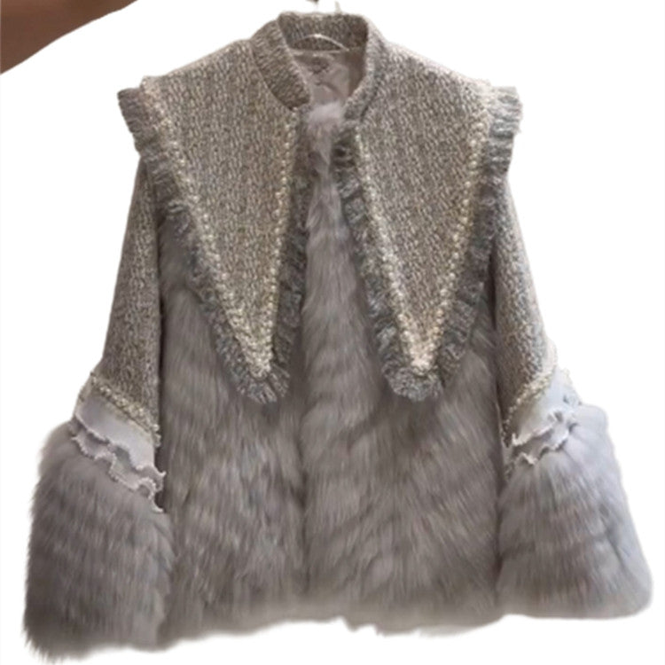 Women's Fashion Vintage Fur Coat Top