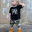 Children's European And American Summer Boys' Short-sleeved Shirt Camouflage Trousers Fashionable Two-piece Children's Clothing